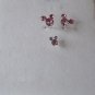 Pink Mouse Head Nose Stud and Matching Earring Set