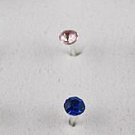 Single Crystal Nose Stud Assorted Colors 5Pack
