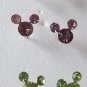 Mouse Head Earrings Assorted Color 3 Pack