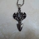 Black Stainless Steel Cats Eye Necklace