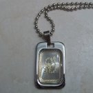 STAINLESS STEEL SCORPIO DOG TAG NECKLACE