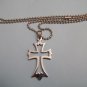 Stainless Steel Gothic Cross Pendant Necklace