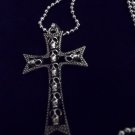 *Mens Stainless Steel Skull Cross Necklace*