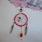 *Red Dream Catcher Belly Ring*