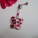Butterfly Shell Bead Belly Ring
