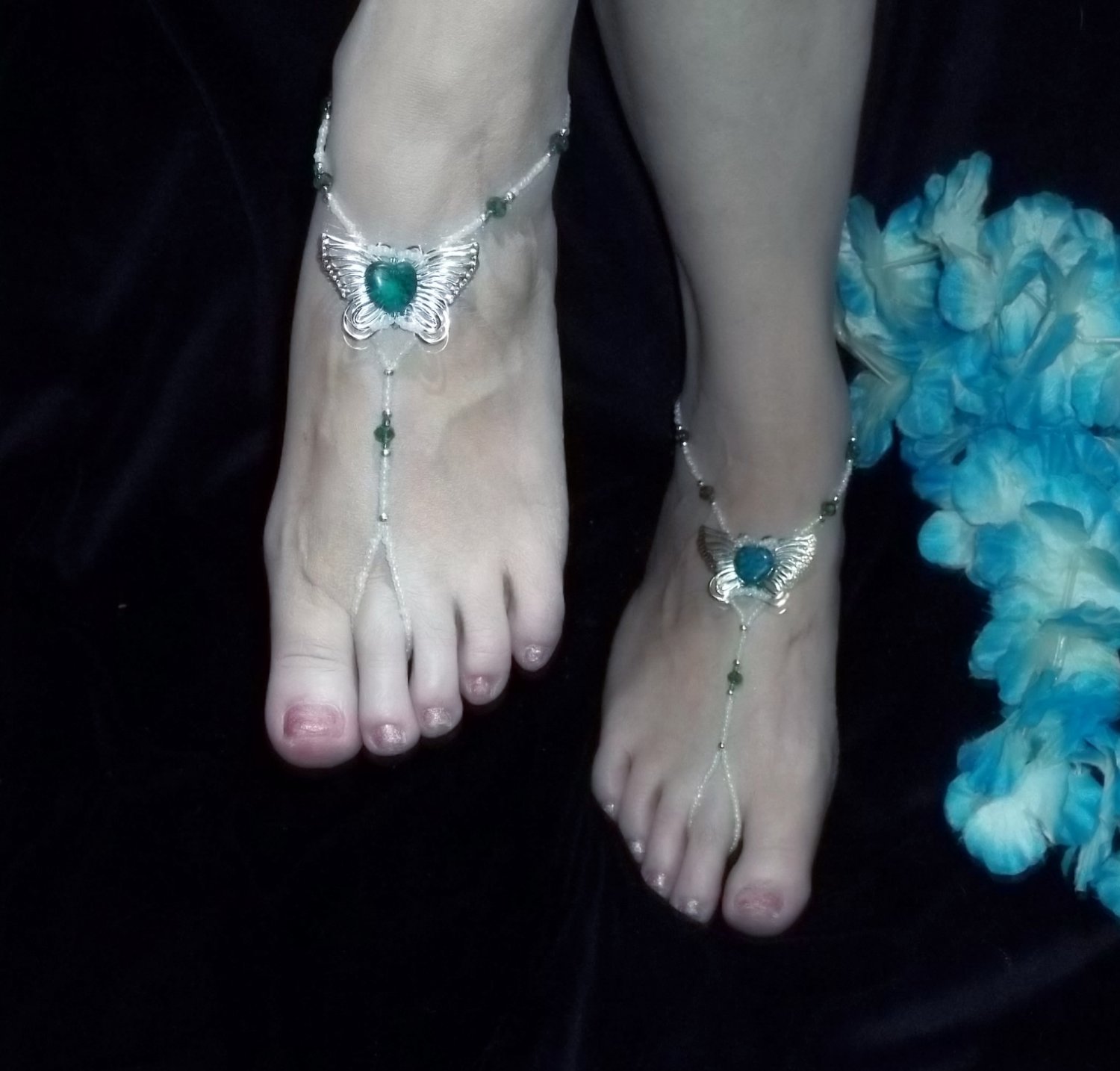 butterfly barefoot sandals