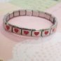 2002 GORGEOUS HEART ITALIAN CHARM BRACELET
