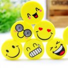 120pcs smile eraser cute eraser