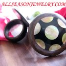 Wood Shells Finger Ring Handmade Tropical Bali