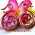 wooden tribal earring piercings wooden tribal earring piercings
