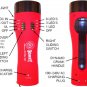 BONNY FL0816A Dynamo/AC/DC Rechargeable 6 LED Flashlight with Mobile Phone Charger + Money Detector