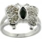 WONDERFUL CREATED DIAMOND 925 STERLING  SILVER RING