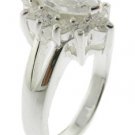 EXCELLENT CREATED DIAMOND STERLING 925 SILVER RING
