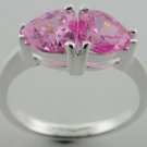 MODERN CREATED PINK Sterling 925 Silver RING