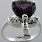 GRACEFUL created Amethyst  925 Silver Ring