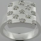 Handsome Created  Diamond 925 Silver Ring