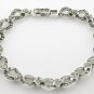 ELEGANT GENUINE MARCASITE STERLING 925 SILVER BRACELET
