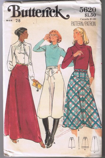 Butterick 5620 Misses Skirt Size 28 UNCUT Factory Folded
