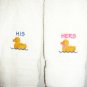 His and Hers Hand Towels Duck Design