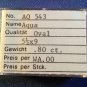 Beautiful 5.5 X 9 Natural Aqua Oval Cut .80CT Stone Estate Find