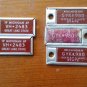1969 Michigan Disabled American Veteran License Plate Key Tags Lot Of 5