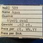 Natural Aqua .62 Carat Stone 4.5 X 6.5 Oval Cut FREE SHIP