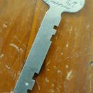 Rockford National Lock Co # 33•Z•47 Vintage Flat Skeleton Trunk Key Steampunk