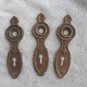 Very Nice Set 3 Antique Door Plates Victorian Elegance Good Condition FREE SHIP