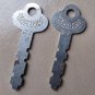 Nice Pair Of Antique Flat Skeleton Keys Marked "27" FREE SHIPPING