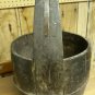 Large Antique Wooden Chinese Water Bucket