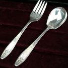 Antique 1929 Lady Doris Silver Plate Princess 5-3/4 Inch Fork And Spoon 