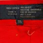 Vintage GANT Pants 1970's Drawstring Chino Shorts Red XL NEW WITH TAGS
