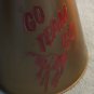 Vintage GO TEAM GO Cheerleader Plastic Megaphone