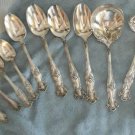12 PC Antique 1847 Rogers Silver Plate Serving Spoons Ladle Knife Vintage Pattrn