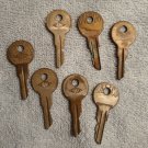 Vintage Lot Of 7 BASCO Briggs & Stratton Keys free ship