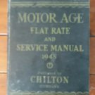 Vintage Chilton Motor Age Flat Rate Service Manual