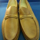 Vintage Florsheim Caramel Brown Loafers 10 EEE Rubber Sole NEVER WORN.