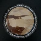 Antique Niagara Falls Canada Glass Paperweight 2 5/8” Ca.1900 Canadian Side