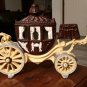 Vintage Cast Iron Figurative Fairy Tale Carriage Doorstop