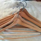 Nice Vintage Lot of 5 Wishbone Wooden Clothes Hangers