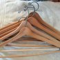 Nice Vintage Lot of 5 Wishbone Wooden Clothes Hangers