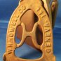 Antique 6lb Sunburst Star SAD Iron and Howell Trivet, Geneva Illinois