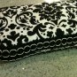 Black and White Damask with purple gems. New Mom must have!