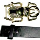 Ant - Belt Buckle with Leather Black Belt