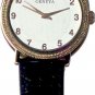 Geneva Mens Leather Band Watches - White Face