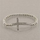 Simple Silver Beaded Bracelet