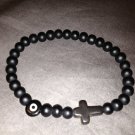 Sleek Evil Eye with Cross