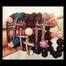 Shamballa Crystal Cross & Beads