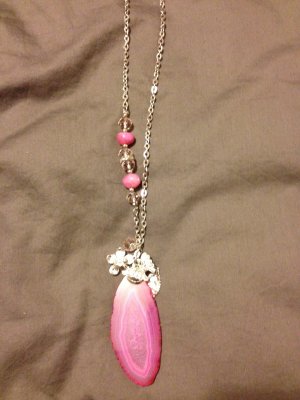 Pink Precious Stone Necklace