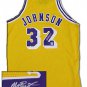 Magic Johnson Los Angeled Lakers Autographed Authentic Gold Jerse